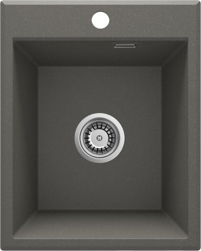 Zlewozmywak granitowy 1-komorowy bez ociekacza - antracyt Deante Eridan