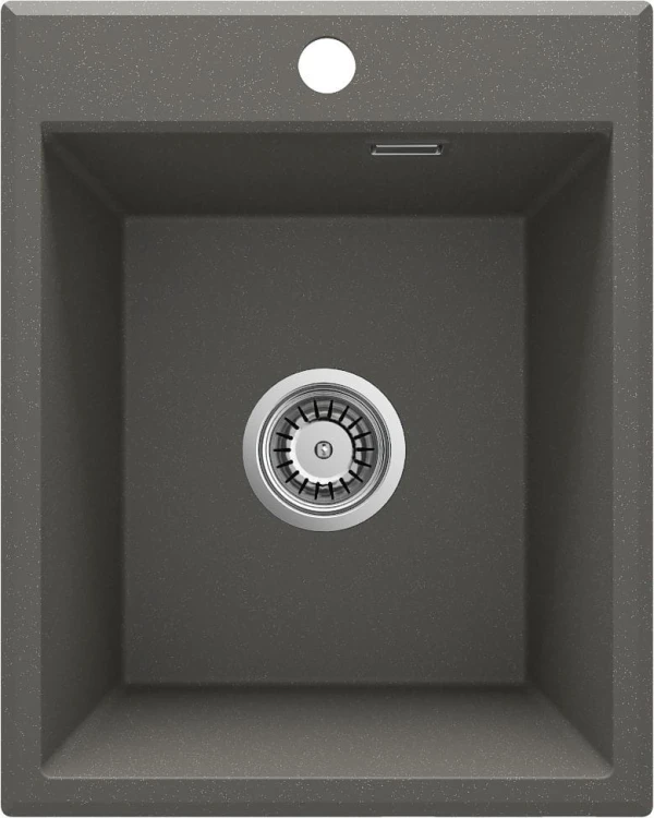 Zlewozmywak granitowy 1-komorowy bez ociekacza - antracyt Deante Eridan