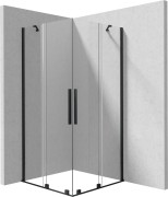 Kabina prysznicowa 90x90x195 nero czarna Prizma Deante