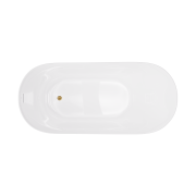 Wanna wolnostojąca estella ii slim v038xlbgl 170 cm korek klik klak złoto szczotkowane