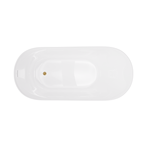 Wanna wolnostojąca estella ii slim v038xlbgl 170 cm korek klik klak złoto szczotkowane