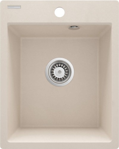 Zlewozmywak granitowy 1-komorowy Corio Deante beżowy