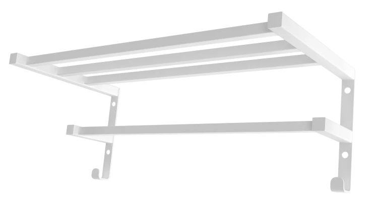 Półka ścienna HF Sheffield 52x25,6 square biały mat Hygge Family