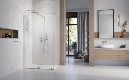 Kabina prysznicowa Furo Brushed Nickel KDJ Radaway lewa