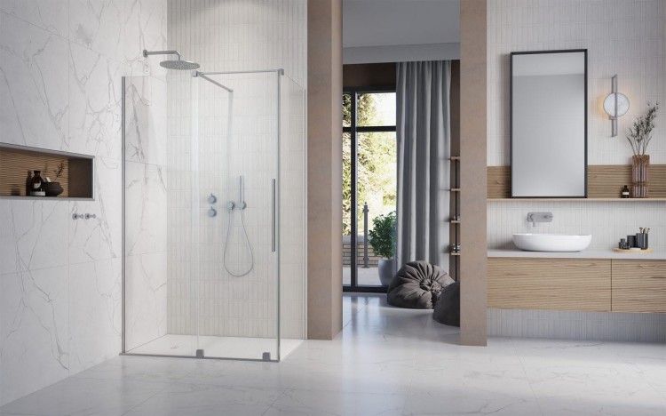 Kabina prysznicowa Furo Brushed Nickel KDJ Radaway lewa