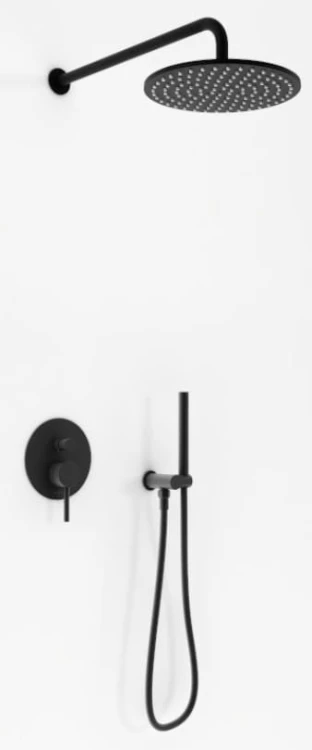 Zestaw prysznicowy podtynkowy czarny Axel Black KOHLMAN QW210ABR30