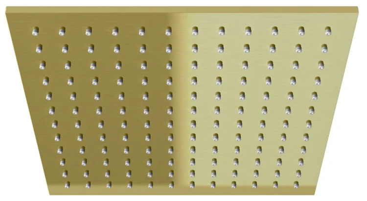 Deszczownica kwadratowa 30x30 Experience Brushed Gold złoto szczotkowane