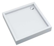 Brodzik kwadratowy FAVORY PLUS 90x90 Schedpol Schedline, biały + syfon