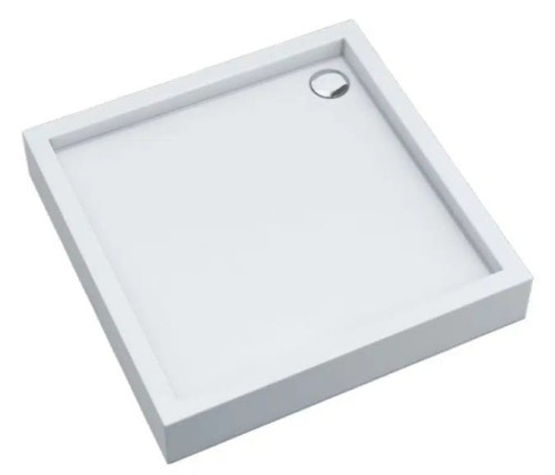 Brodzik kwadratowy FAVORY PLUS 90x90 Schedpol Schedline, biały + syfon