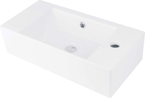 Umywalka ceramiczna nablatowa prawa