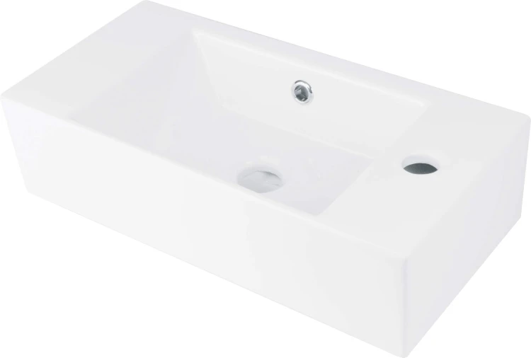 Umywalka ceramiczna nablatowa prawa