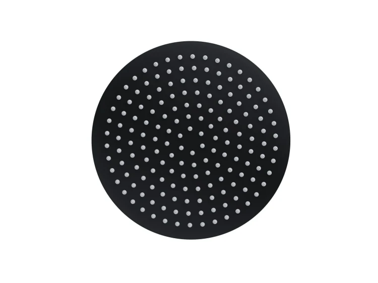 Deszczownica natryskowa corsan cmdo30bl slim stalowa czarna okrągła 30 cm