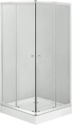 Kabina prysznicowa kwadratowa z brodzikiem 80x80x185 Cilantro Deante