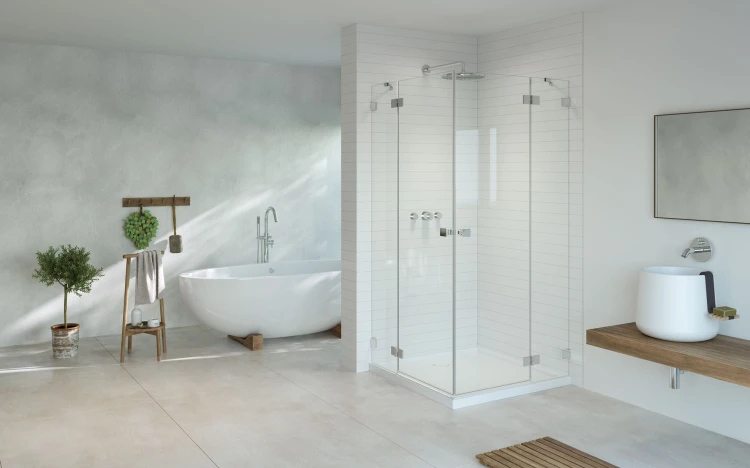 Kabina Radaway Essenza Pro KDD 90x90x200 szkło przejrzyste