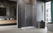 Kabina prysznicowa Essenza Pro Brushed Nickel KDJ Radaway prawa nikiel