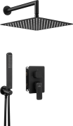Deante Hiacynt Nero Komplet z boxem podtynkowym natryskowy