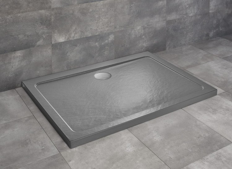 Brodzik prostokątny płytki Radaway Doros D 110x90 Stone antracytowy