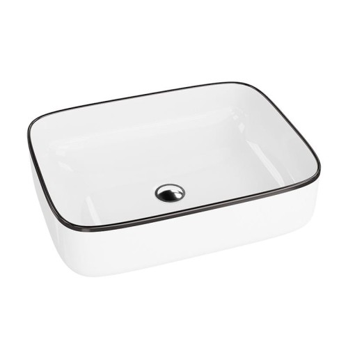 Umywalka nablatowa Galera Black Line Lavita