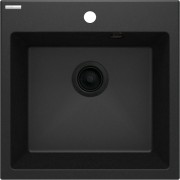 Zlewozmywak granitowy 1-komorowy Evora Deante grafit metalik