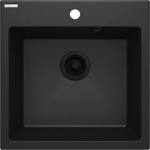 Zlewozmywak granitowy 1-komorowy Evora Deante grafit metalik