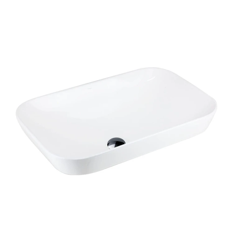 Umywalka nablatowa intero uc5580bl prostokątna 530x335x170 mm czarny korek