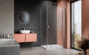 Kabina prysznicowa Radaway Nes Brushed Nickel KDJ I prawa