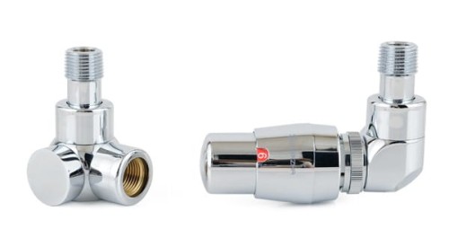 Zestaw zaworów termostatyczny chrom prawy SUNERZHA