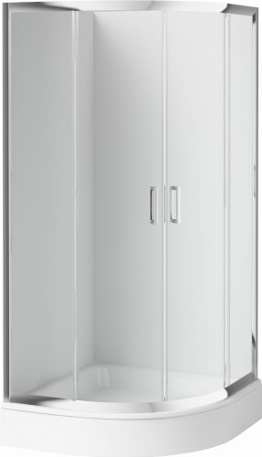 Kabina półokrągła 90x90x185 Funkia Deante szkło przejrzyste