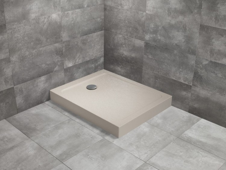 Brodzik prostokątny Radaway Doros F Compact 140x90 Stone kaszmirowy