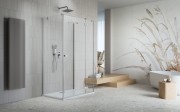 Kabina przyścienna Radaway Essenza Brushed Nickel KDJ+S prawa
