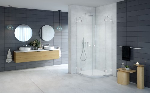 Kabina Radaway Essenza Pro PDD 100x80x200 szkło przejrzyste