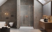 Drzwi prysznicowe Essenza Pro Brushed Copper DWJ Radaway prawe miedź