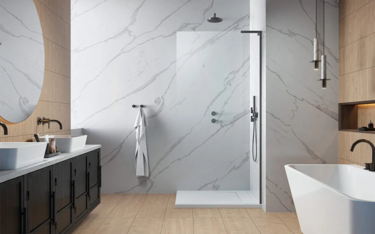 Kabina prysznicowa walk-in Radaway Modo SL Brushed GunMetal II prawa