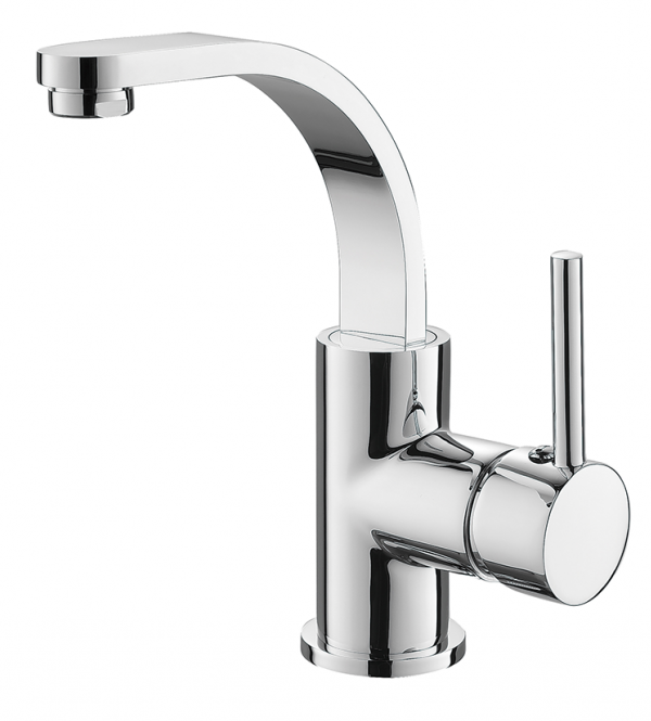 Bateria umywalkowa stojąca niska  Besco DECCO II chrom