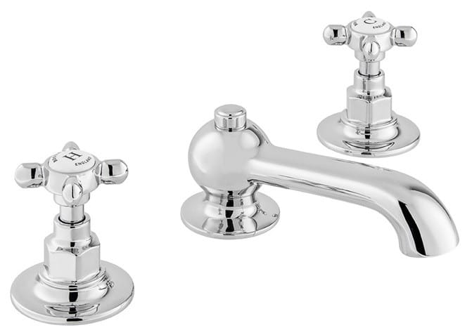 Bateria umywalkowa 3-otworowa z korkiem Axbridge Cross Chrom Vado