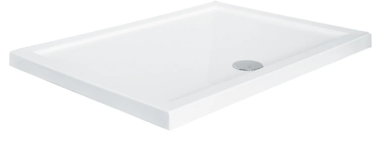 Brodzik prostokątny  biały Besco ALPINA SLIMLINE 120x80x3