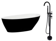 Wanna wolnostojąca Besco GOYA B&amp;W 160x70 + bateria Illusion I