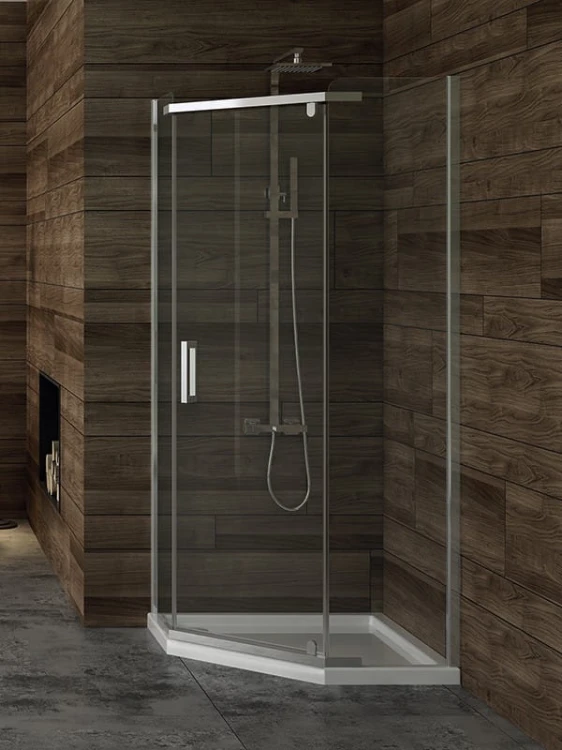 Kabina pięciokątna New Trendy New Komfort 80x80x195 szkło czyste