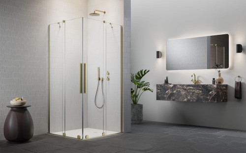 Kabina prysznicowa Furo Brushed Gold KDD Radaway