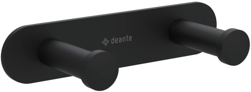 Haczyk podwójny na listwie nero czarny Jasmin Deante