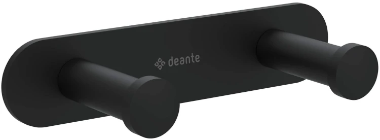 Haczyk podwójny na listwie nero czarny Jasmin Deante