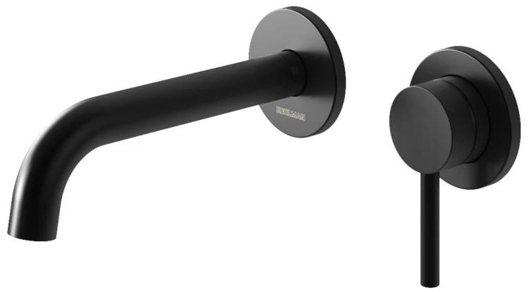 Bateria umywalkowa podtynkowa czarna Axel Black KOHLMAN QW180AB