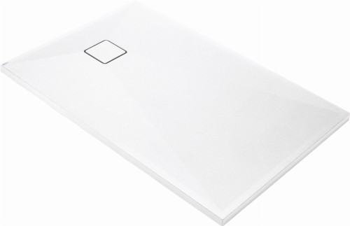 Brodzik granitowy prostokątny 90x70 alabaster Correo Deante