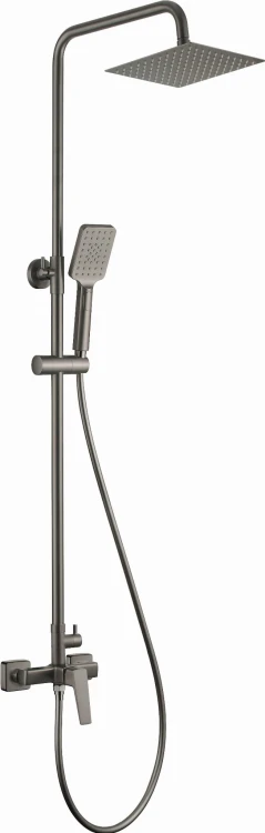 Deszczownica z baterią prysznicową titanium Blur Deante