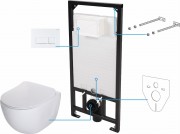 Zestaw podtynkowy miska WC, stelaż 6w1 Peonia Deante