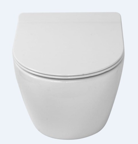 Miska wisząca LAVITA SOFI SLIM bezkołnierzowa + deska