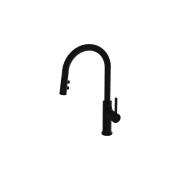 Bateria kuchenna z wyciąganą wylewką Orion Matt Black Lavita