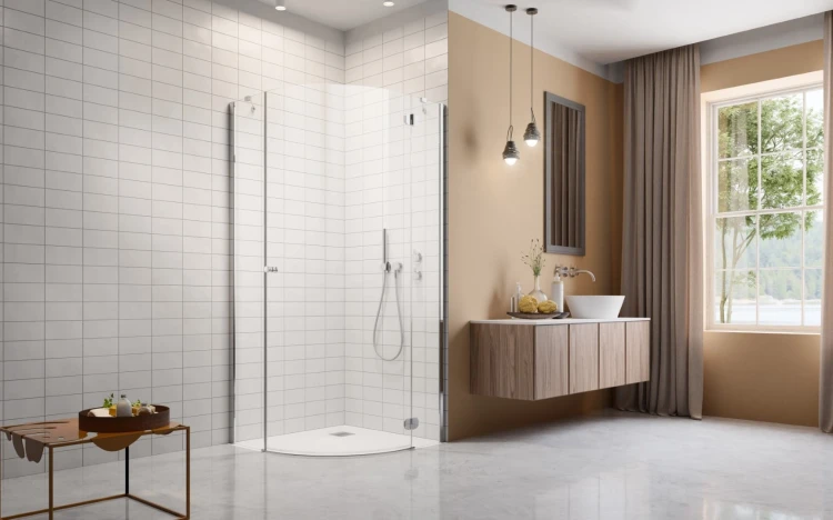 Kabina półokrągła Radaway Torrenta PDJ 80x80x195 prawa, szkło przejrzyste