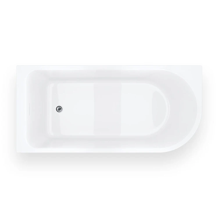 Wanna narożna invelia v220xllch 170x80 cm montaż lewostronny korek klik klak chrom