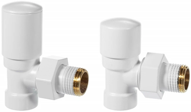 Zestaw zaworów Swing biały Radeco prosty / kątowy